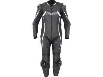 Weise Tornado 2.0 Leather 1-Piece Suit - Black / White