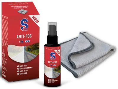 S100 Anti-Fog 100ml Spray & Cloth Set