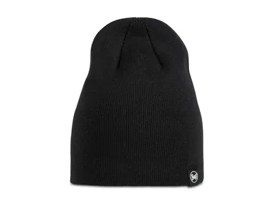Buff Knitted & Polar Beanie - Lilon Short Black