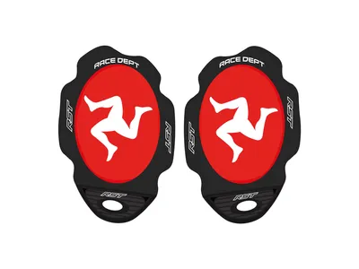 RST Flag Series Manx Red Knee Sliders