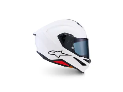 Alpinestars S-R7 Solid Helmet - White Glossy