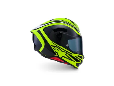 Alpinestars S-R7 Zeal Helmet - Yellow Fluo / Black / White Glossy