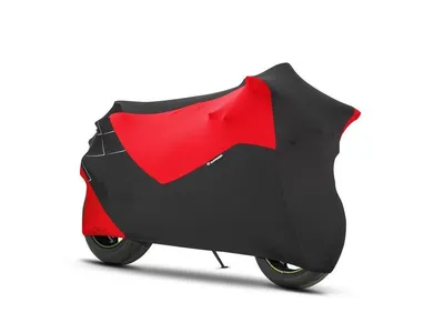 Kawasaki Super Stretch Cover - Black / Red