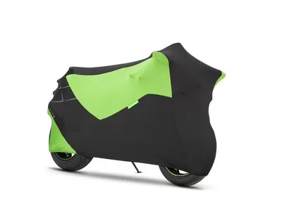 Kawasaki Super Stretch Cover - Black / Green