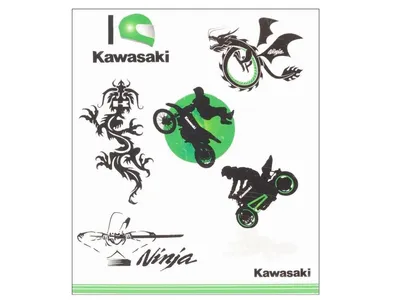 Kawasaki Kids Body Stickers