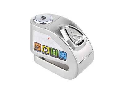 Kovix KD6 Alarmed Disc Lock - Brushed Metal