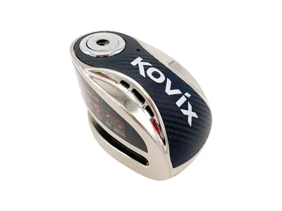 Kovix KNX10 Alarmed Disc Lock - Brushed Metal