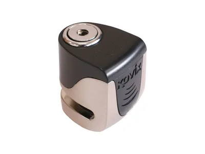 Kovix KS6 Alarmed Disc Lock - Brushed Metal