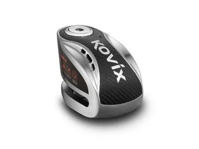 Kovix KNX6 Alarmed Disc Lock - Brushed Metal