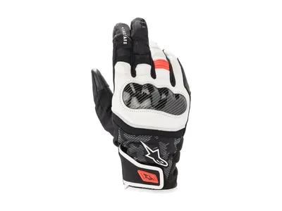 Alpinestars SMX Z Drystar Gloves - Black / White / Red Fluo