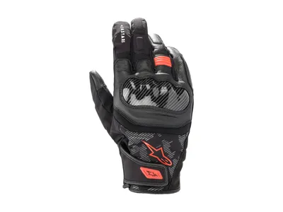 Alpinestars SMX Z Drystar Gloves - Black / Red Fluo