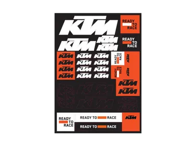 KTM Team Corporate Sticker Sheet