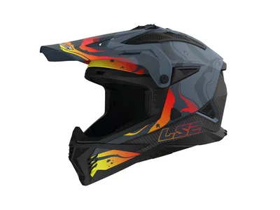 LS2 MX708 Fast II Wash Helmet - Matt Dark Grey