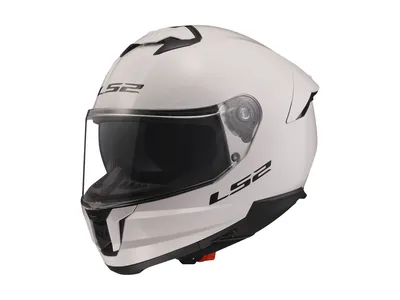 LS2 FF808 Stream II Solid Helmet - Gloss White
