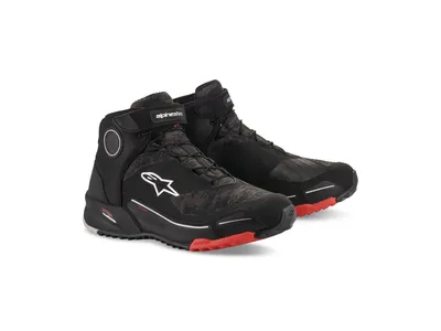 Alpinestars CR-X Drystar Shoes - Black / Camo / Red