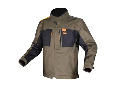 LS2 Titanium Textile Jacket - Green / Blue / Hi-Vis Orange