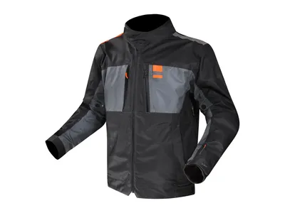 LS2 Titanium Textile Jacket - Blue / Hi-Vis Orange