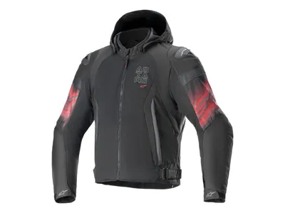 Alpinestars Zaca Air Venom Waterproof Textile Jacket - Black / Bright Red