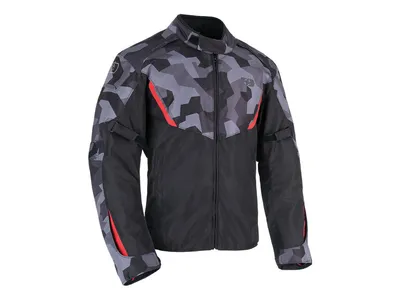 Oxford Delta 1.0 Textile Jacket - Black / Camo / Red