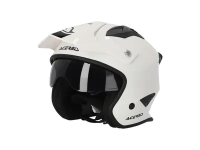 Acerbis Jet Aria Solid Helmet - Gloss White