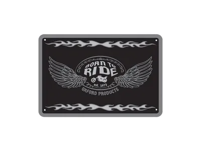 Oxford Garage Metal Sign - Born To Ride