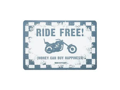 Oxford Garage Metal Sign - Ride Free