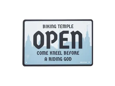 Oxford Garage Metal Sign - Temple