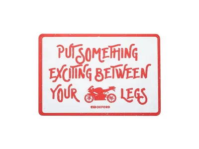 Oxford Garage Metal Sign - Exciting