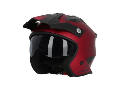 Acerbis Jet Aria Metallic Helmet - Red