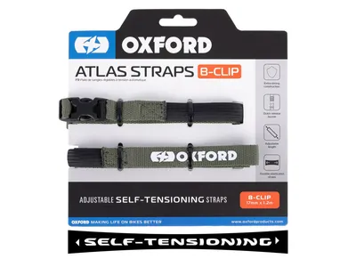 Oxford Atlas B-Clip Self-Tensioning Straps - Lichen