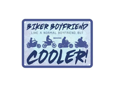 Oxford Garage Metal Sign - Biker Boyfriend