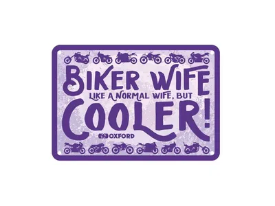 Oxford Garage Metal Sign - Biker Wife