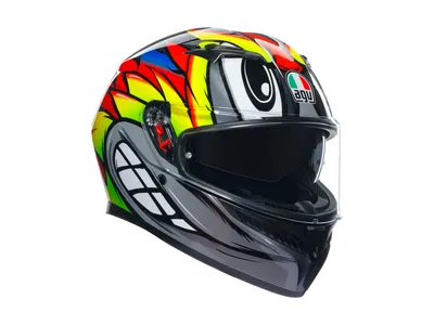 AGV K3 Birdy 2.0 Helmet - Grey / Yellow / Red