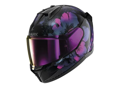 Shark D-Skwal 3 Helmet - Mayfer KVX - Black / Violet / Glitter