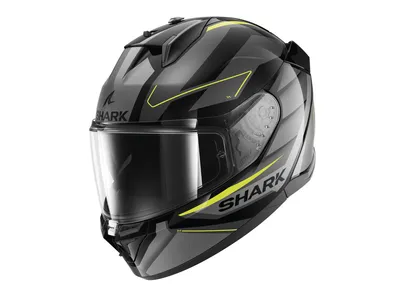Shark D-Skwal 3 Helmet - Sizler KAY - Black / Anthracite / Yellow