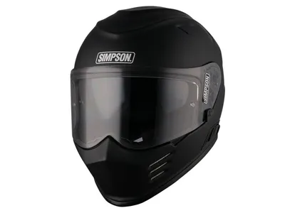 Simpson Venom Helmet - Solid Matt Black