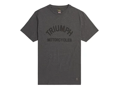 Triumph Burnham Arch Logo T-Shirt - Black Marl