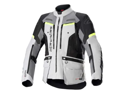 Alpinestars Bogota Pro Drystar Textile Jacket - Ice Grey / Dark Grey / Yellow Fluo
