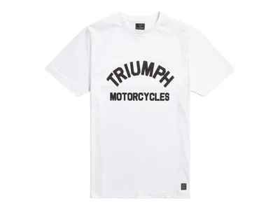 Triumph Burnham Arch Logo T-Shirt - White
