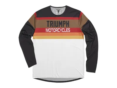 Triumph Intrepid Stripe Enduro Jersey - Black / White