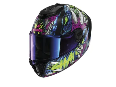 Shark Spartan RS Helmet - Shaytan KGV - Black / Green / Violet