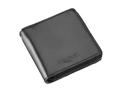 Triumph Square Zip Leather Wallet