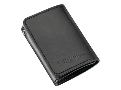 Triumph Tri-Fold Leather Key Holder