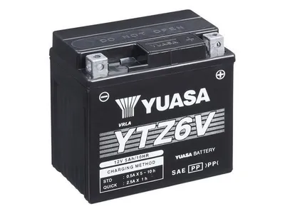 Yuasa YTZ6V 12V High Performance Maintenance Free Battery