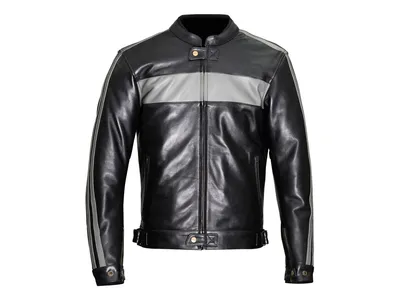 Weise Cabot Leather Jacket - Black / Grey