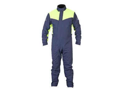 Weise Tempest Rain 1-Piece Waterproof Oversuit - Blue / Fluo Yellow