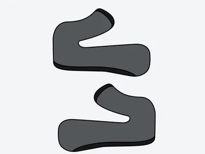 KTM Airoh Aviator 3 Helmet Replacement Cheek Pads