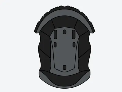 KTM Airoh Aviator 3 Helmet Replacement Crown Padding