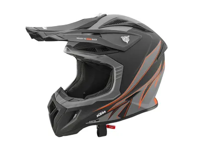 KTM Aviator Ace 2 Helmet - Grey / Orange