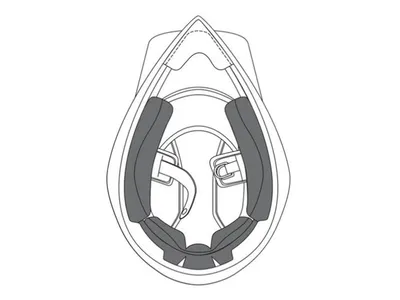 KTM AGV AX9 Helmet Replacement Cheek Pads